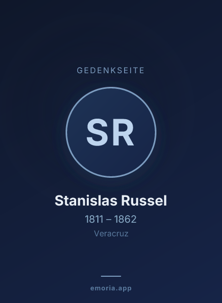 Gedenkportrait von Stanislas Russel