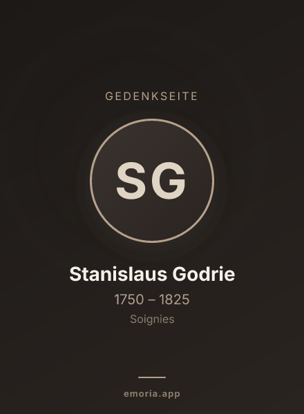 Gedenkportrait von Stanislaus Godrie