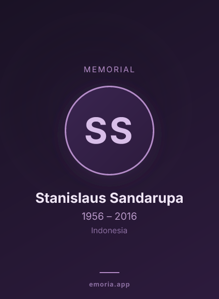 Memorial portrait of Stanislaus Sandarupa