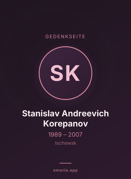 Gedenkportrait von Stanislav Andreevich Korepanov