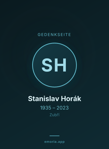 Gedenkportrait von Stanislav Horák