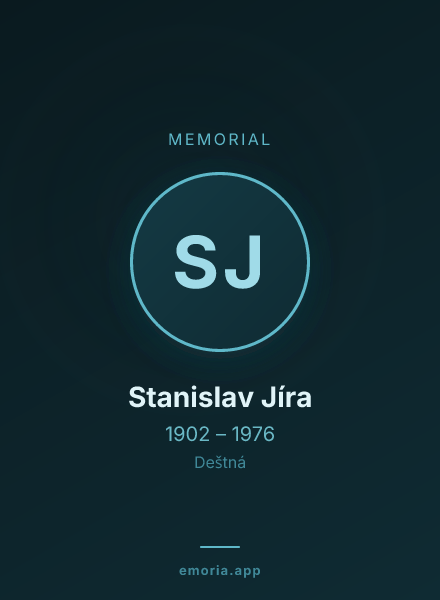 Memorial portrait of Stanislav Jíra