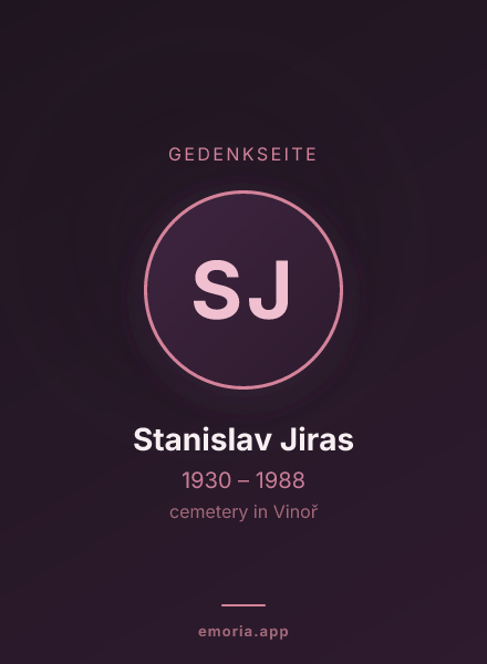 Gedenkportrait von Stanislav Jiras