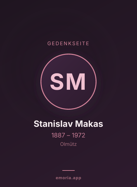 Gedenkportrait von Stanislav Makas