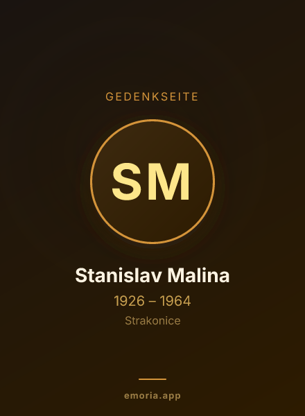 Gedenkportrait von Stanislav Malina