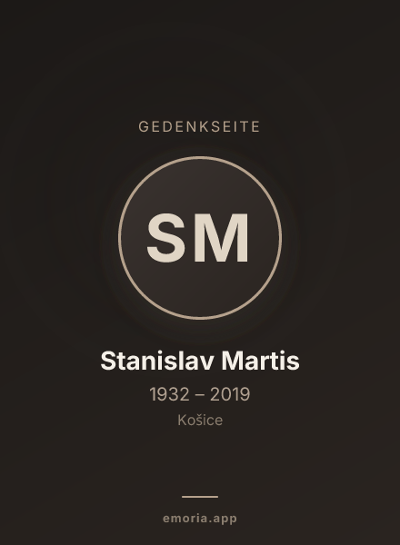 Gedenkportrait von Stanislav Martis