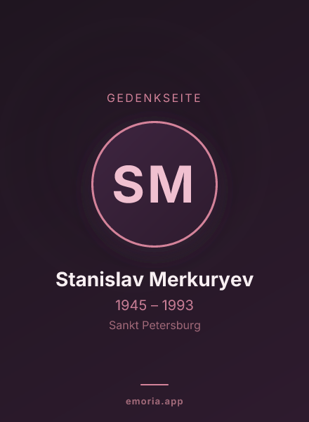Gedenkportrait von Stanislav Merkuryev