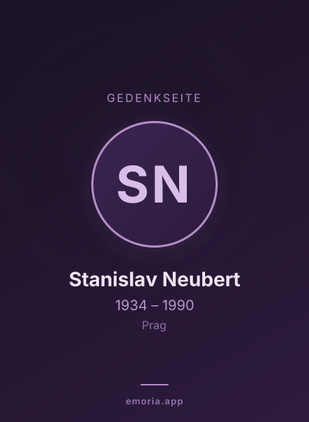 Gedenkportrait von Stanislav Neubert
