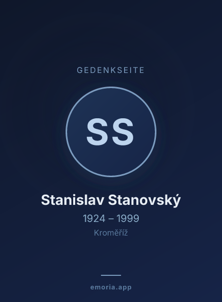 Gedenkportrait von Stanislav Stanovský