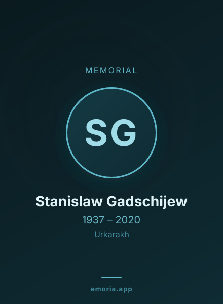 Memorial portrait of Stanislaw Gadschijew