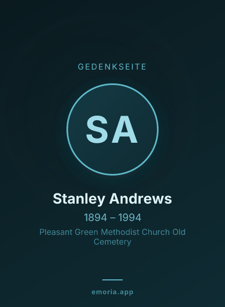 Gedenkportrait von Stanley Andrews