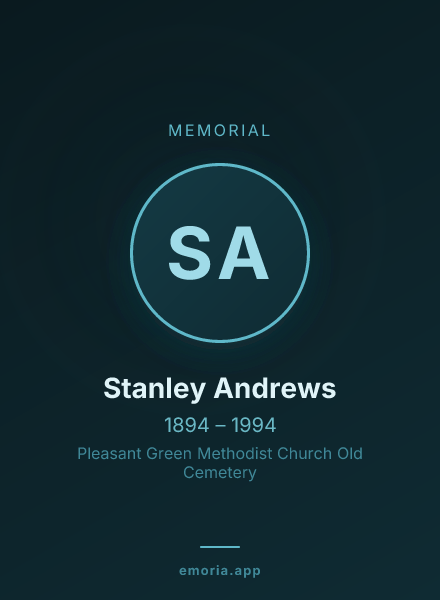 Memorial portrait of Stanley Andrews