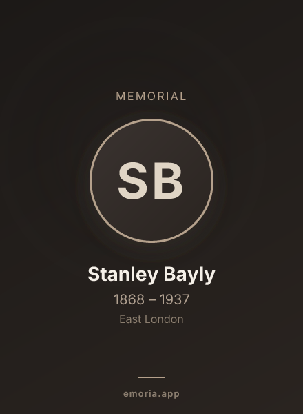 Memorial portrait of Stanley Bayly