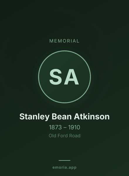 Memorial portrait of Stanley Bean Atkinson