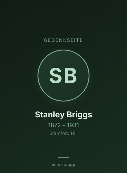 Gedenkportrait von Stanley Briggs
