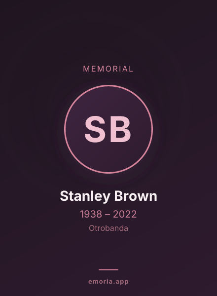 Memorial portrait of Stanley Brown