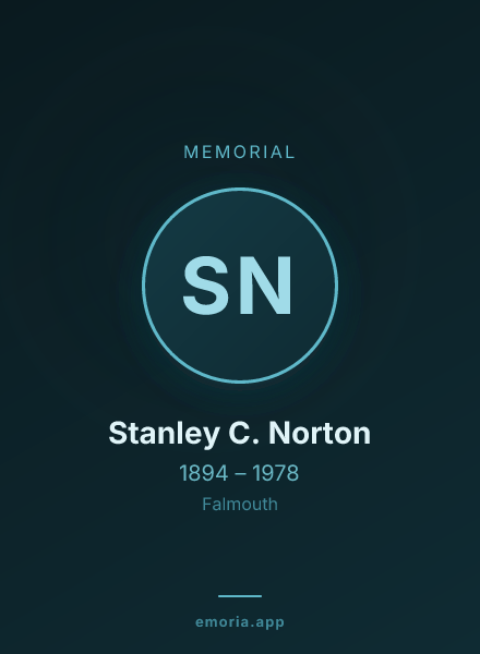 Memorial portrait of Stanley C. Norton