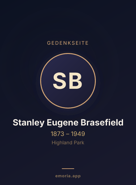 Gedenkportrait von Stanley Eugene Brasefield