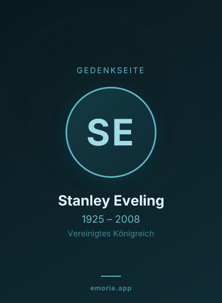 Gedenkportrait von Stanley Eveling