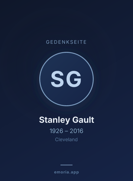 Gedenkportrait von Stanley Gault