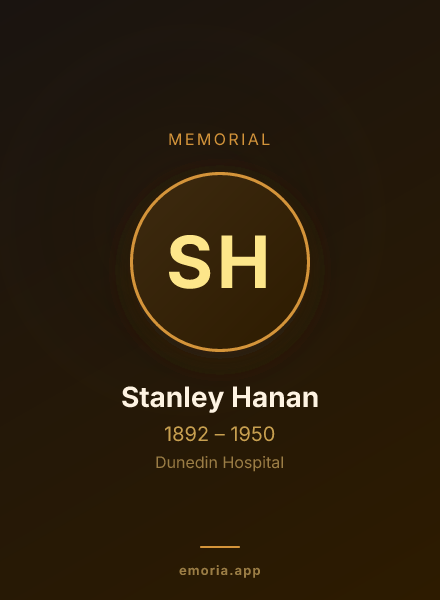 Memorial portrait of Stanley Hanan
