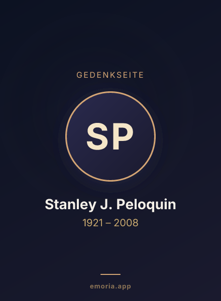 Gedenkportrait von Stanley J. Peloquin