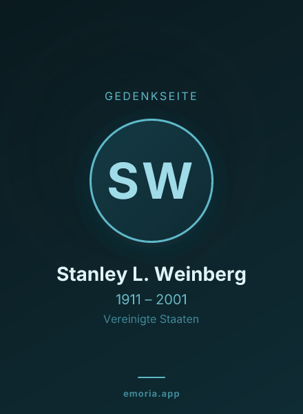Gedenkportrait von Stanley L. Weinberg