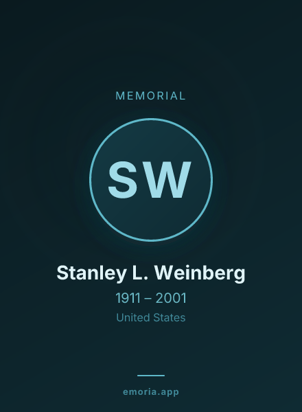 Memorial portrait of Stanley L. Weinberg