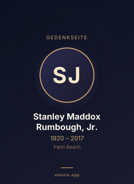 Gedenkportrait von Stanley Maddox Rumbough, Jr.