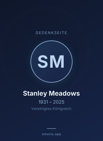Gedenkportrait von Stanley Meadows