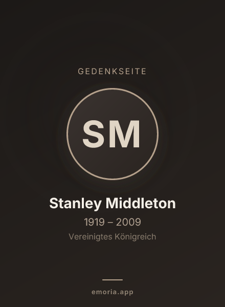 Gedenkportrait von Stanley Middleton