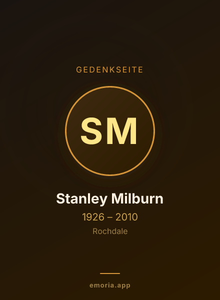 Gedenkportrait von Stanley Milburn