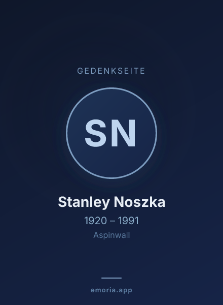 Gedenkportrait von Stanley Noszka