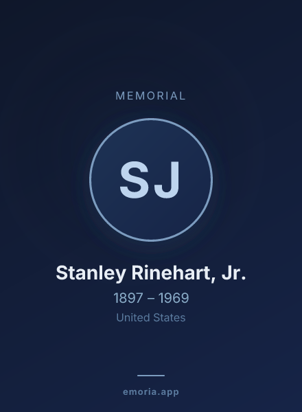 Memorial portrait of Stanley Rinehart, Jr.