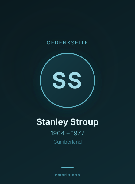 Gedenkportrait von Stanley Stroup