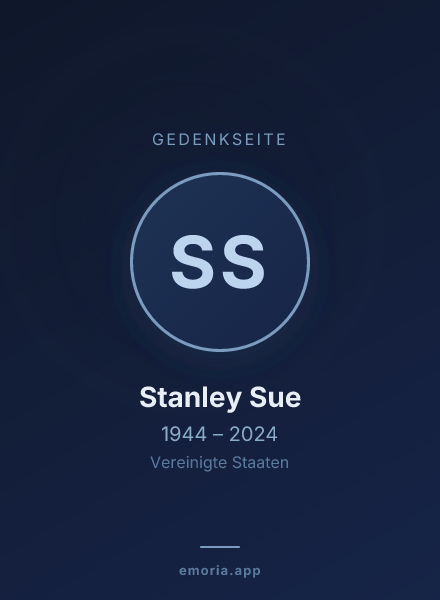 Gedenkportrait von Stanley Sue