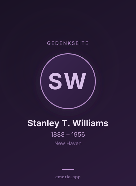 Gedenkportrait von Stanley T. Williams