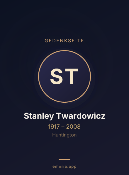 Gedenkportrait von Stanley Twardowicz