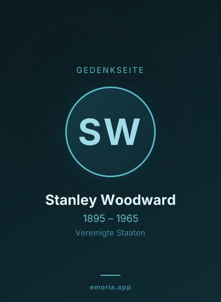 Gedenkportrait von Stanley Woodward