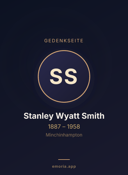 Gedenkportrait von Stanley Wyatt Smith