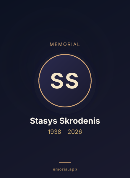 Memorial portrait of Stasys Skrodenis