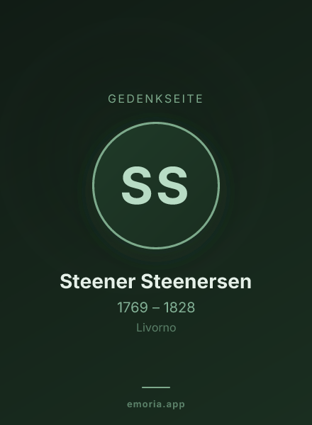 Gedenkportrait von Steener Steenersen