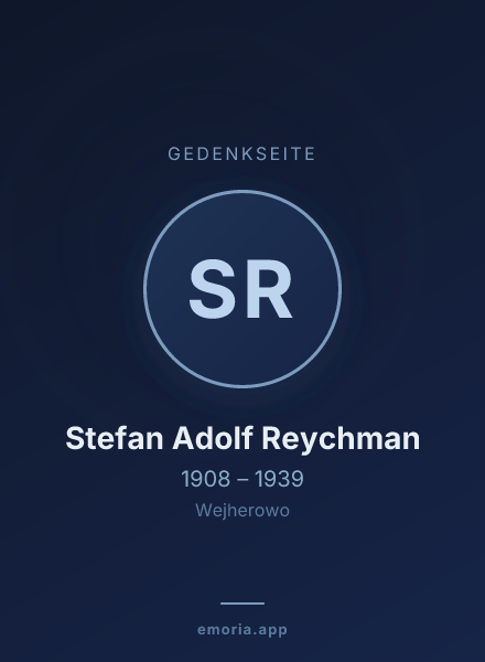 Gedenkportrait von Stefan Adolf Reychman