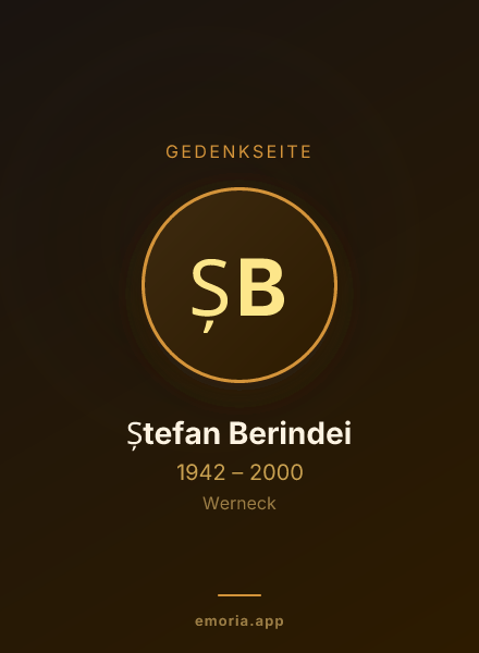 Gedenkportrait von Ștefan Berindei