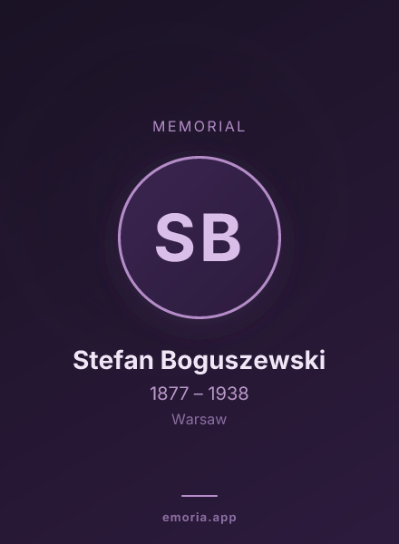 Memorial portrait of Stefan Boguszewski