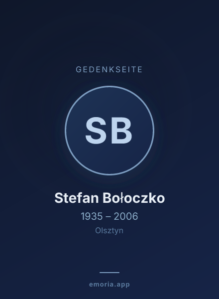 Gedenkportrait von Stefan Bołoczko