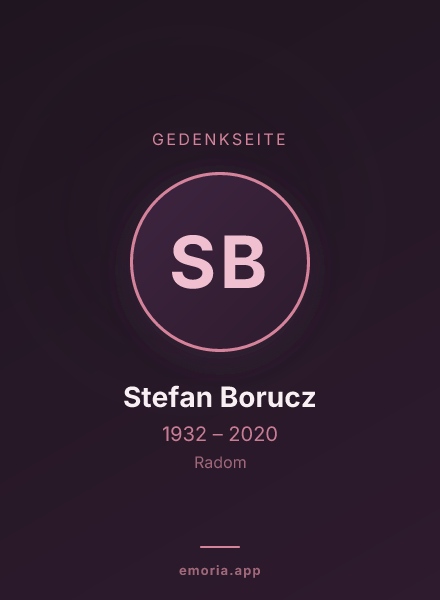 Gedenkportrait von Stefan Borucz
