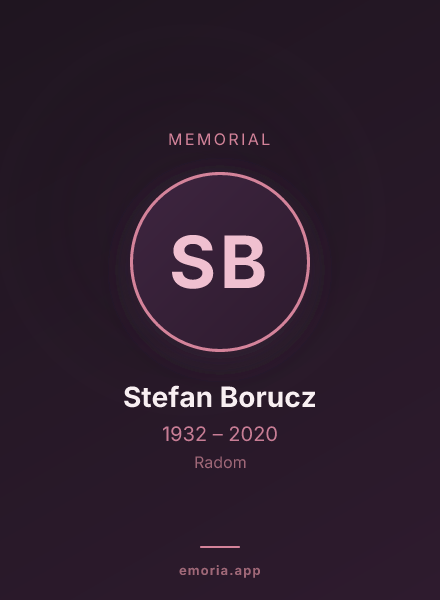 Memorial portrait of Stefan Borucz
