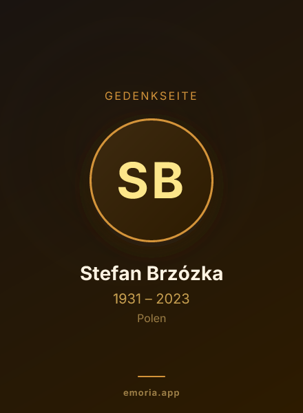 Gedenkportrait von Stefan Brzózka