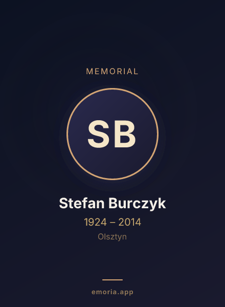 Memorial portrait of Stefan Burczyk